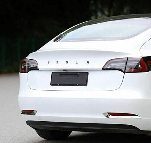 شعار GAPPORE ثلاثي الأبعاد للباب الخلفي مع إدراج لاصق 3M لشعارات حروف الباب الخلفي لطراز Tesla 3/S/X (أسود غير لامع)، TSL in Kuwait
