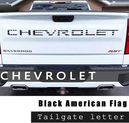 Tailgate Insert Letters -3D Raised Tailgate Letters Compatible with 2019-2022 Silverado Models (Colored Flag) in Saudi Arabia