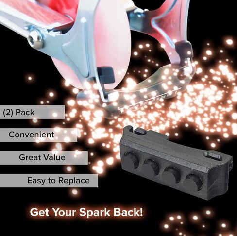 خرطوشة شرارة بديلة من AlveyTech - من أجل Razor eSpark، FlashRider 360، Spark Kick 1.0/2.0 سكوتر، انجراف كهربائي للأطفال، أجزاء فلاش خلفية، شرارة فرامل عجلات الدراجة، أجزاء الدراجة الترابية 1-4 عبوات in Kuwait