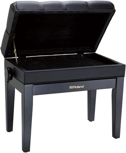 Roland RPB-300 Piano Keyboard Bench, Adjustable Height 18.9-22.8-Inch, Satin Black in Saudi Arabia
