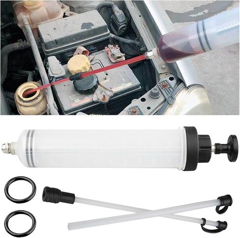 500CC Fluid Extractor, Car Brake Fluid Oil Change Tool, Manual Suction Vacuum Fuel Transfer, Oil Fluid Extractor Syringe Pump Tool, Hydraulic Brake Fluid Extraction and Filling Pump in Saudi Arabia