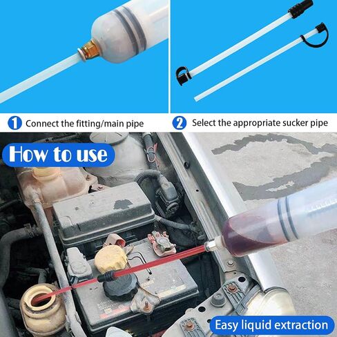 500CC Fluid Extractor, Car Brake Fluid Oil Change Tool, Manual Suction Vacuum Fuel Transfer, Oil Fluid Extractor Syringe Pump Tool, Hydraulic Brake Fluid Extraction and Filling Pump in Saudi Arabia