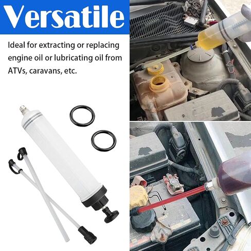 500CC Fluid Extractor, Car Brake Fluid Oil Change Tool, Manual Suction Vacuum Fuel Transfer, Oil Fluid Extractor Syringe Pump Tool, Hydraulic Brake Fluid Extraction and Filling Pump in Saudi Arabia