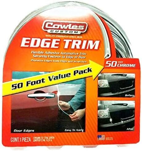 Cowles Custom - 8 Feet of Black Truck/SUV Door Edge Guards, U-Shape PVC Edge Trim Stays on with Self Adhesive Hot Melt Glue Protects from Scratches/Dings and Opening into Walls or Other Cars in Saudi Arabia