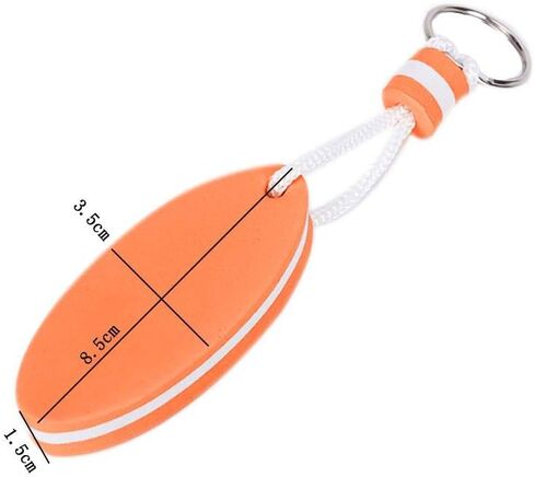 6 Pcs Foam Floating Keychain Oval Float Key Ring Key Float Foam Keychain for Boating,Fishing,Sailing and Outdoor Sports in Kuwait