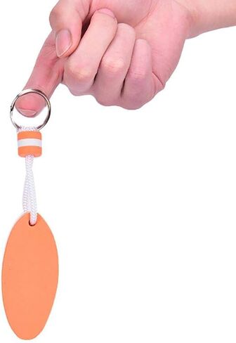 6 Pcs Foam Floating Keychain Oval Float Key Ring Key Float Foam Keychain for Boating,Fishing,Sailing and Outdoor Sports in Kuwait