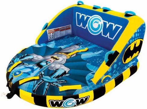 Wow Sports DC Comics Superman Towable, Soft Top Deck Tube, Towable Water Tube for 1-3 Riders in Saudi Arabia