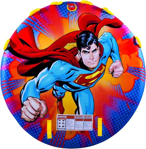 Wow Sports DC Comics Superman Towable, Soft Top Deck Tube, Towable Water Tube for 1-3 Riders in Saudi Arabia