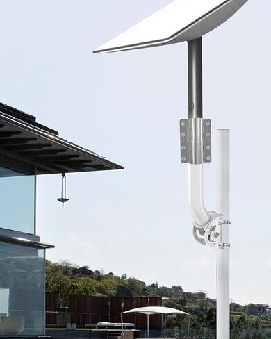 مجموعة ستارلينك للإنترنت عبر الأقمار الصناعية - مثالية للتركيب على السقف والعمود والجدار J، متوافقة مع طبق مستطيل V2، حل تركيب متعدد الاستخدامات (دعامة فقط) in Kuwait