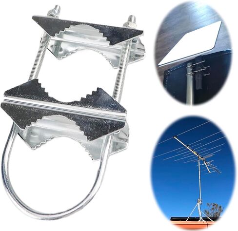U الترباس دعامة تثبيت مشبك ل Starlink طبق القطب جبل قابل للتعديل سارية العلم محول ، هام هوائي صاري الأنابيب تركيب أطقم ، 1 قطعة تجربة أ in Kuwait