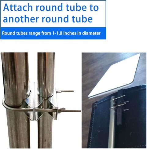 U الترباس دعامة تثبيت مشبك ل Starlink طبق القطب جبل قابل للتعديل سارية العلم محول ، هام هوائي صاري الأنابيب تركيب أطقم ، 1 قطعة تجربة أ in Kuwait