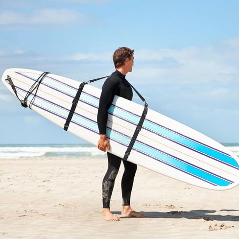 حزام حمل لوح التجديف، حزام حمل قابل للتعديل لقوارب الكاياك/SUP/ركوب الأمواج مع حمالة كتف مبطنة، أشرطة لوح مجداف بدون استخدام اليدين لحمل اللوح والمجداف، حامل لوح مجداف قوي للرجال والنساء in Kuwait