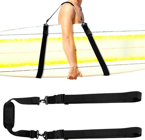 Frcctre Paddleboard Carry Strap, Adjustable Heavy-Duty SUP Carry Strap with Support Padded Shoulder Sling Nylon Carry Belt for Paddleboards, Surfboards, Longboards, Canoe and Kayaks in Saudi Arabia