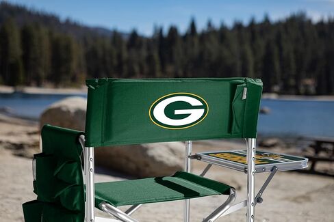 طاولة جانبية رياضية من PICNIC TIME NFL، للشاطئ، كرسي تخييم للبالغين، 19 × 24 × 33، أخضر in Kuwait