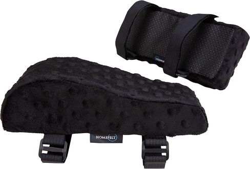 Chair Armrest Pad - Comfy, Foam Armrest Pads for Office Chair with Soft Massage Dimples - Alleviate Pain and Stress in Elbows and Forearms - Elevated Design - Pressure Relief - 2 Pads in Saudi Arabia
