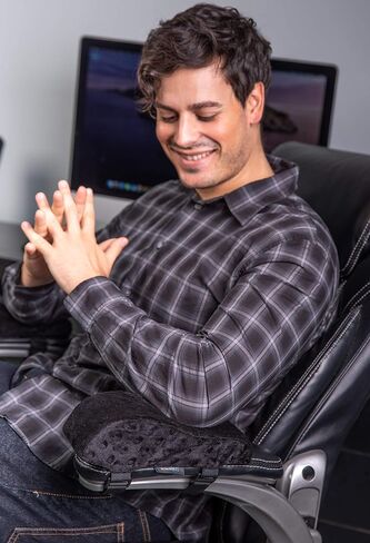 Chair Armrest Pad - Comfy, Foam Armrest Pads for Office Chair with Soft Massage Dimples - Alleviate Pain and Stress in Elbows and Forearms - Elevated Design - Pressure Relief - 2 Pads in Saudi Arabia