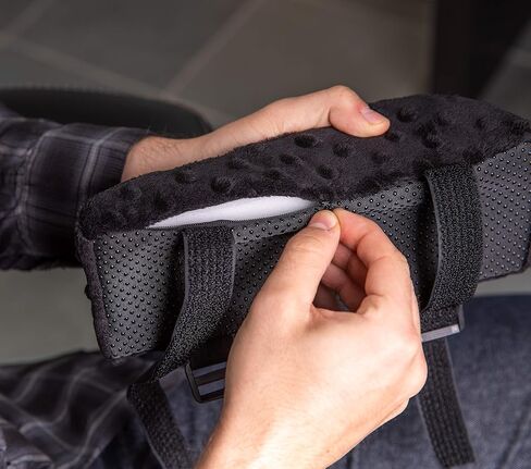 Chair Armrest Pad - Comfy, Foam Armrest Pads for Office Chair with Soft Massage Dimples - Alleviate Pain and Stress in Elbows and Forearms - Elevated Design - Pressure Relief - 2 Pads in Saudi Arabia