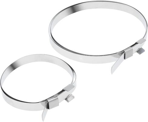 RealPlus CV Joint Boot Clamps Stainless Steel Universal Adjustable Drive Axle Shaft Joint Crimp Clamps (12pcs 13.8" and 12pcs 29.5") in Saudi Arabia