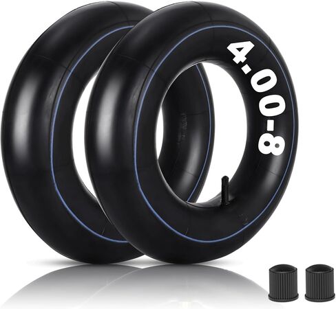 4.80/4.00-8 Inner Tubes,480/400-8 Tire Tube For Mini Bike,Wheelbarrows,Lawn Mowers,Go Kart,Hand Trucks,Trailers,Heavy Duty Innertube With TR87 Bent Valve Stem 2-Pack in Saudi Arabia