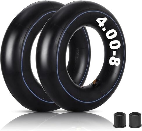 4.80/4.00-8 Inner Tubes,480/400-8 Tire Tube For Mini Bike,Wheelbarrows,Lawn Mowers,Go Kart,Hand Trucks,Trailers,Heavy Duty Innertube With TR87 Bent Valve Stem 2-Pack in Saudi Arabia