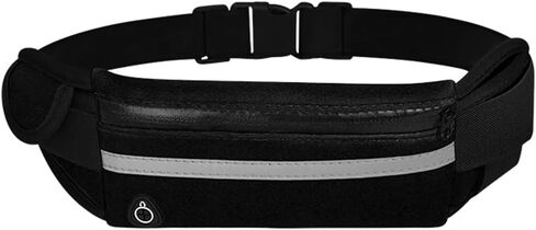 Running Belt Waist Pack Bag,Workout Gear,Gym Fitness Fanny Pack for Phone,Cell Phone Holder for Running,Jogging Pocket Belt for Women & Men,Running Accessories (Black)1 in Saudi Arabia