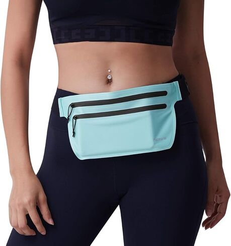 PaceArm Running Fanny Pack Slim Running Belt, Bounce Free Water Resistant Running Pouch, Adjustable Runners Belt for All Phones iPhone/Android, Running Waist Pack for Gym Workouts Travel Money Belt in Saudi Arabia