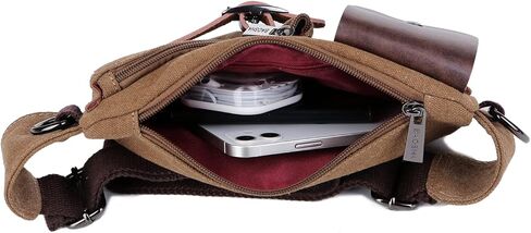 باوشا YB-01 خمر الرجال الخصر حقيبة الرياضة الخصر حزمة بوم حقيبة الأمن المال الخصر يوم حزمة الحقيبة حزام الورك حقيبة بومباغ القهوة in Kuwait