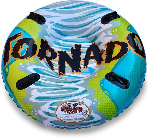 Flexible Flyer Tornado 2-Person Snow Tube. Round Inflatable Double Sled for SNO Sledding in Kuwait