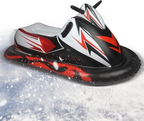 SUNYPLAY Inflatable Snow Tubes for Sledding Heavy Duty with Handle for Family Winter Activity, Double Layer Bottom Winter Flexible Snow Sleds for Adults Outdoor Activity in Saudi Arabia