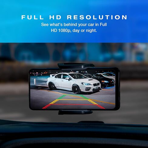 كاميرا احتياطية لاسلكية تعمل بالطاقة الشمسية بتقنية البلوتوث مع تطبيق Len HD 1080P قابل للتعديل للتحكم في التطبيقات لهواتف iPhone الذكية وأجهزة Android اللوحية المقاومة للماء للرؤية الليلية ولوحة ترخيص الرؤية الخلفية لشاحنة سيارة SUV Camper in Kuwait