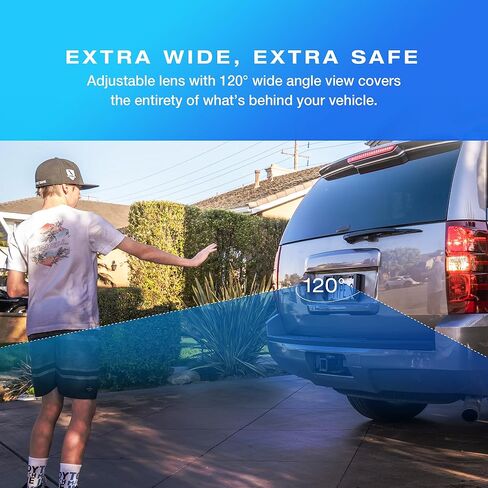 كاميرا احتياطية لاسلكية تعمل بالطاقة الشمسية بتقنية البلوتوث مع تطبيق Len HD 1080P قابل للتعديل للتحكم في التطبيقات لهواتف iPhone الذكية وأجهزة Android اللوحية المقاومة للماء للرؤية الليلية ولوحة ترخيص الرؤية الخلفية لشاحنة سيارة SUV Camper in Kuwait