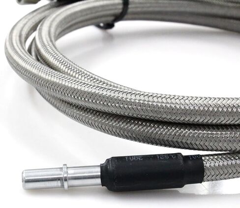 مجموعة خط الوقود Chevy 819-846 مع خرطوم مجدول من الفولاذ المقاوم للصدأ وPtfe مناسب لموديلات GMC 1500/2500/3500 2004-2010 in Kuwait