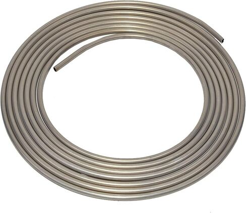 A-Team Performance - 3003-Grade Aluminum Coiled Tubing Fuel Line Tube, 3/8 Inch, Diameter 25-Feet Roll.035-inch Wall Thickness. - Compatible with Larger Tube Diameter in Saudi Arabia