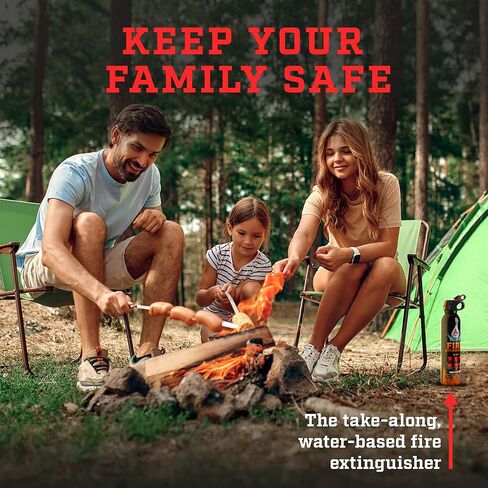 Portable Fire Extinguisher | 6-in-1 Small Fire Extinguisher for Home, Garage, Kitchen, Car | For Electric, Textile and Grease Fires | Non-Toxic, Easy Clean | Wall Mount Incl (2PK) in Saudi Arabia