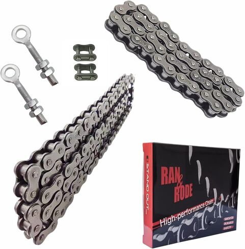 Mini Bike Rear Chain Fits Coleman CT200U CT200U-EX BT200X Mini Bike Chain MB200 MB165 Baja Warrior Heat Mini Baja Motorsports+Chain Adjuster (#420 Chain 90 Link) in Saudi Arabia