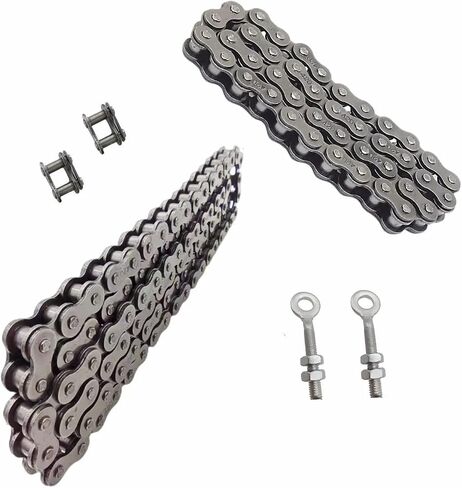 Mini Bike Rear Chain Fits Coleman CT200U CT200U-EX BT200X Mini Bike Chain MB200 MB165 Baja Warrior Heat Mini Baja Motorsports+Chain Adjuster (#420 Chain 90 Link) in Saudi Arabia