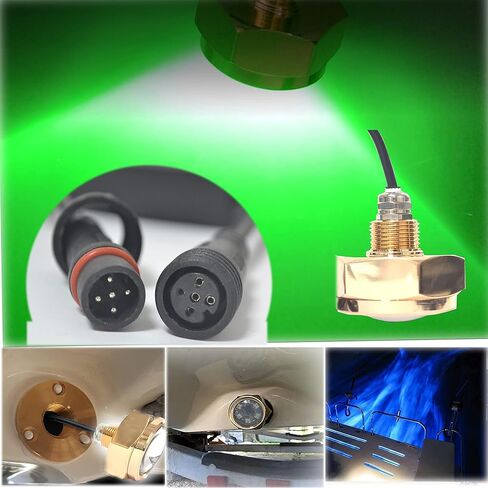 RGBW LED Boat Drain Plug Lights, Standard 1/2" NPT Underwater Multicolor Stern Drain Plug Light with IR Remote APP Dual Control(Pack of 2) in Saudi Arabia