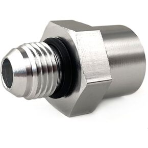 TBI/Vortec 87-98 Truck 6AN Male Flare Supply Feed Fuel Line Adapter Fitting Female M16-1.5 to AN6 Oring Power Steering and Fuel Adapter Thread Connector Aluminum