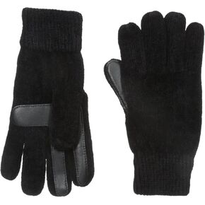 Isotoner Women's Solid Chenille Knit Gloves with Smartouch Technology