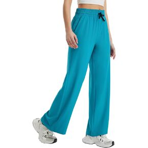 BALEAF Women's Hiking Pants Travel Wide Leg Pants with Pockts UPF 50+ Loose Lightweight Water Resistant Work