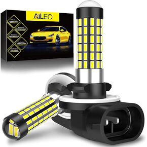 H1 LED Fog Lights DRL 1200 Lumens 360°Beam LED Bulbs 6000K Xenon White Super Bright Bulbs Replacement for Cars, Trucks（Pack of 2）