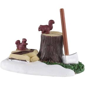 Lemax Village Collection Axe and Logs #04730