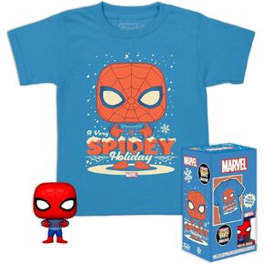 Funko Pocket Pop! & Tee: Marvel - Holiday Spider-Man - M