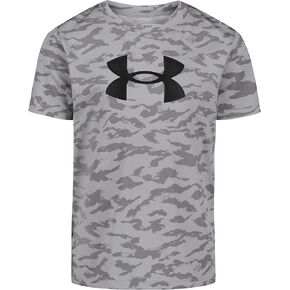 Under Armour UA TECH Printed SS, Allover Camo - Mod Gray, 2T