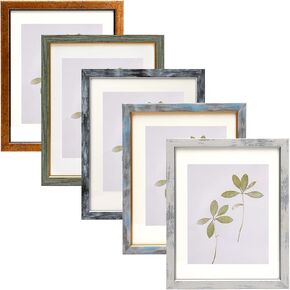 مجموعة إطارات صور Fixwal مقاس 8 × 10 مكونة من 5، إطار صور عتيق، إطار صورة ريفي قديم مع زجاج مقسى، فن زخرفي على الجدران ووضع الطاولة in Kuwait
