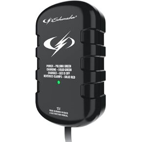 Schumacher SC1278 Automatic Car Battery Maintainer - 12V Battery Charger for Power Sport, Car and Boat Batteries - 0.75 Amp for Standard, AGM + Gel Batteries