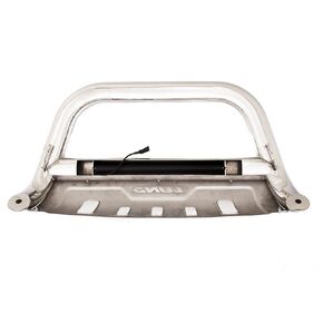 RealTruck Stainless Steel Bull Bar w/LED Light Bar for 2019 Ram 1500