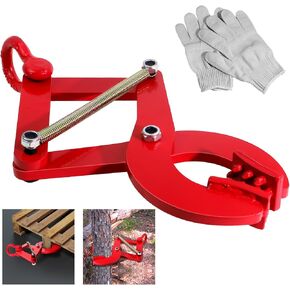 Pallet Puller,Tree Puller,Heavy Duty Steel Single Scissor, for Pulling Pallets, Woods and Other Things Easily, Forklift Chain Hook Traction Lifting Tools