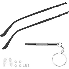 1 Pair Metal Glasses Replacement Arms Frame Glasses Arms with Multifunctional 3-in-1 Screwdriver for Thin Metal Glasses and Sunglasses (Gold)