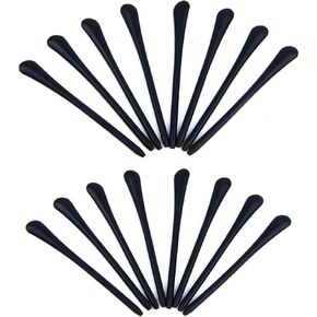 Framendino, 8 Pairs Anti-Slip Silicone Eyeglass End Tips Ear Sock Pieces Tube Replacement for Thin Metal Eyeglass Legs Black